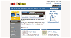 Desktop Screenshot of abcwarehouseparts.com